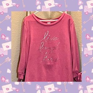 Lane Bryant Sweatshirt “Live Laugh Love” Size 18/20